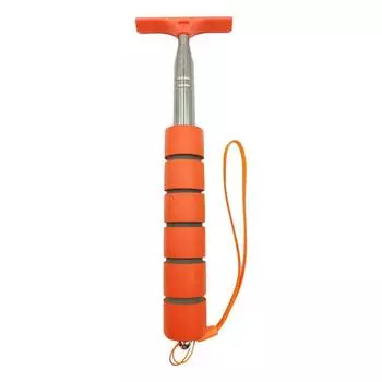 Автомобильный стеклоочиститель заднего вида, многофункциональный скребок для окон, стеклоочиститель заднего вида с телескопической штангой, портативный инструмент для очистки оранжевый