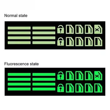 Автомобильный стеклоподъемник светящиеся наклейки на кнопку выключателя дверной стеклоподъемник ночной выключатель безопасности украшения флуоресцентные наклейки