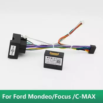 Автомобильный стерео аудио 16PIN Android Power Wiring Проводка Кабель Адаптер С Canbus Box Для Ford Mondeo 07-10/Focus 07-11/C-MAX 07-10 cables