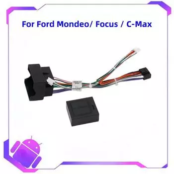 Автомобильный стерео аудио 16PIN Android Power Wiring Проводка Кабель Адаптер С Canbus Box Для Ford Mondeo 07-10/Focus 07-11/C-MAX 07-10