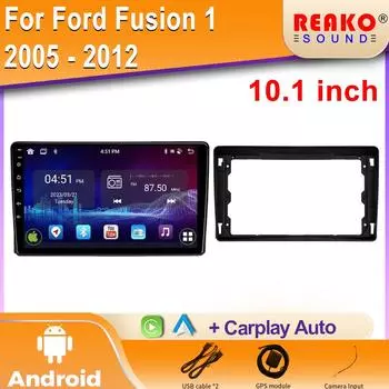 Автомобильный стерео радио мультимедиа 4G Wifi 2 DIN Android Carplay для Ford Fusion 1 2005 - 2012 навигация GPS беспроводной авто 4 core 1GB+32GB carplay