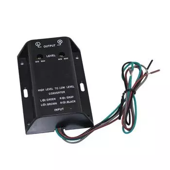 Автомобильный стереодинамик с линейным выходом высокого и низкого уровня, преобразователь, регулятор, практическое разделение каналов