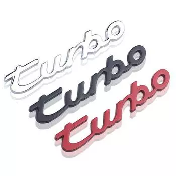 Автомобильный стикер 3D Metal Turbo для Macan Panamera 997 996 718 911 Cayman Emblem Rear Decal Auto Accessories серебряный