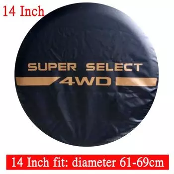 Автомобильный стиль 14 15 16 17 дюймовый чехол для автомобильной шины 4WD 4x4 ПВХ кожаный чехол для запасного колеса чехол сумка протектор подходит для Jeep
