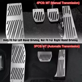 Автомобильный стиль, модные автомобильные педали, подставка для авто, серебристые автомобильные аксессуары для BMW X1 M3 E30 E36 E39 E46 E87 E90 E91 E92 E93, алюминиевый сплав