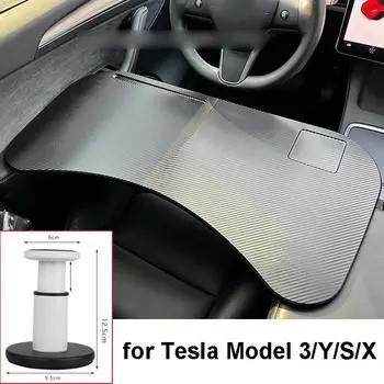 Автомобильный столик на руль для Tesla Model 3 YSX, складной поднос для еды, столик на переднее сиденье, держатель для планшета, ноутбука, телефона, аксессуары
