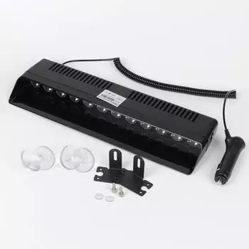 Автомобильный стробоскоп с несколькими режимами мигания, аварийная сигнальная лампа, сигнальные лампы, полицейские фонари, 12 В, 12 светодиодов, сигнальная лампа на лобовом стекле, красный, синий красный дьявол