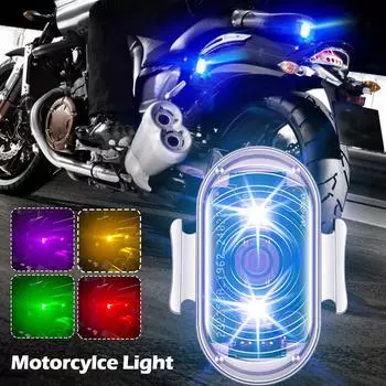 Автомобильный стробоскопический фонарь для мотоцикла, светодиодная вспышка, предупреждающая о столкновении, водонепроницаемый беспроводной пульт дистанционного управления для автомобиля, велосипеда, мотоцикла