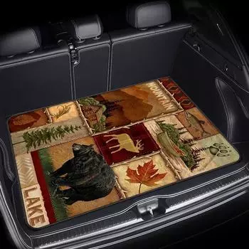 Автомобильный сверхпрочный коврик в багажник, пыленепроницаемый, водонепроницаемый, пылеотталкивающий, легко моющийся, прочный, нескользящий протектор заднего сиденья, пылезащитный чехол 75*100cm