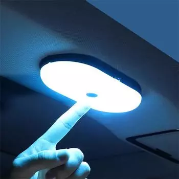 Автомобильный светильник для чтения Светодиодный светильник для салона Освещение багажника Потолок салона автомобиля Сенсорный светильник для заднего стекла белый