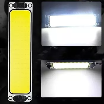 Автомобильный светильник для салона 108SMD 12V-24V COB, светодиодная панель, лампочка для чтения, автомобильный плафон, водонепроницаемая самоклеящаяся лампа для грузовика