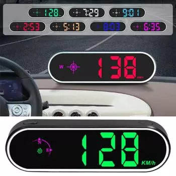 Автомобильный светодиодный цифровой GPS-спидометр HeadUp Display HeadUp Display Предупреждающий сигнал превышения скорости KM/H для грузовика B5Y2