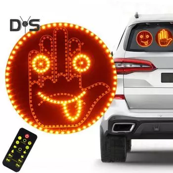 Автомобильный светодиодный фонарик с дистанционным управлением, жестовый ручной фонарь, предупреждающие огни, индикатор безопасности, предотвращающий столкновение сзади, автомобильные аксессуары 8 Styles