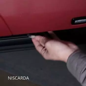 Автомобильный светодиодный приветственный светильник с магнитным управлением, USB-зарядка, автоматическая открытая дверь, безопасная сигнальная лампа для предотвращения столкновений 2x белый