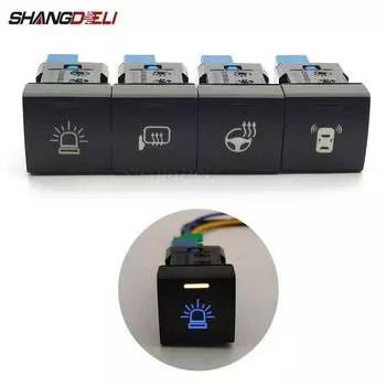 Автомобильный светодиодный радар, рулевое колесо с подогревом, кнопка включения зеркала заднего вида для Toyota Camry Corolla 2018 Rav4 Steering Wheel