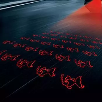 Автомобильный светодиодный сигнальный фонарь, лазерный противотуманный фонарь, задний фонарь для предотвращения столкновений, стоп-сигнал, предупреждающий свет