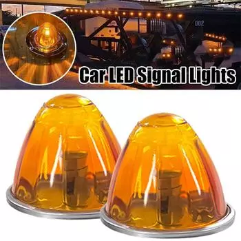 Автомобильный светодиодный сигнальный фонарь с высокой яркостью, низким энергопотреблением, боковой стеклянный фонарь для грузовика, фонарь для автофургона, боковой указатель поворота J3H1