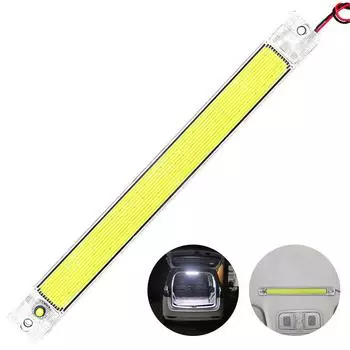 Автомобильный светодиодный светильник, белая световая трубка с переключателем, потолочный светильник для грузовика и кемпера