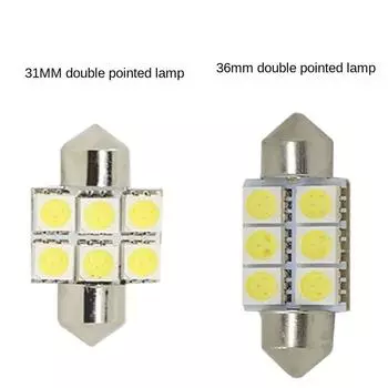 Автомобильный светодиодный светильник для номерного знака, лампа для чтения, потолочный светильник 5050, фитиль 31 мм 31 mm