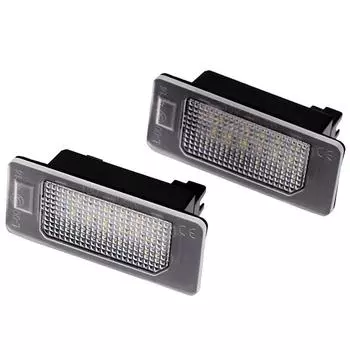 Автомобильный светодиодный светильник номерного знака для Seat ALHAMBRA IBIZA/ST для VW Golf Passat Jetta Touran Touareg Встроенный контроллер Canbus