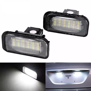 Автомобильный светодиодный светильник номерного знака Встроенный контроллер Canbus для Benz W203 4D 01-07