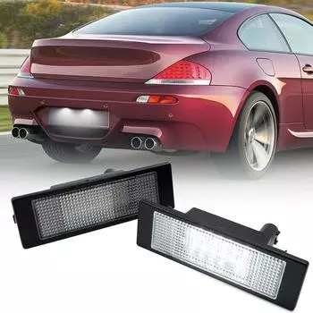 Автомобильный светодиодный светильник номерного знака, светодиодный светильник номерного знака, без ошибок для BMW E81 E87 E63 E64 E89 Z4 F20 F21 Mini R55 R60 R61 белый