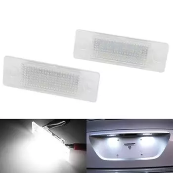 Автомобильный светодиодный светильник номерного знака для VW Golf Passat Candy Touran Transporter Встроенный контроллер Canbus