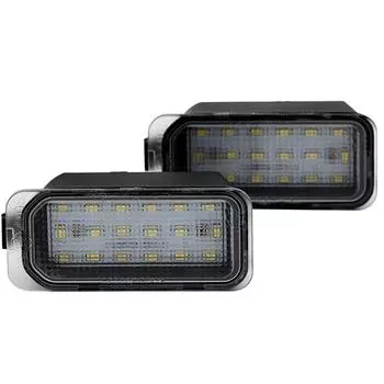 Автомобильный светодиодный светильник номерного знака для Ford Fiesta Kuga S-MAX Focus для Jaguar New XJ XF Встроенный контроллер Canbus