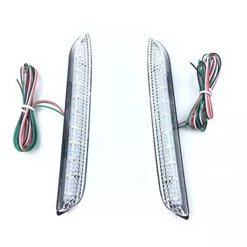 Автомобильный светодиодный задний бампер, стоп-сигнал, поворотник, прозрачная линза, лампа для Toyota Camry 4 line 2006-2014 чистый