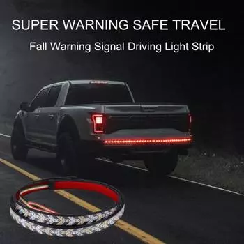 Автомобильный светодиодный задний фонарь, двухцветный предупреждающий сигнал падения, полоса дальнего света, многофункциональные светодиодные фонари для задней двери, сигналы поворота, вождение и задний ход 1M