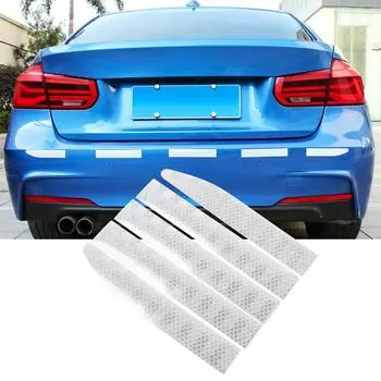 Автомобильный светоотражающий предупреждающий задний защитный чехол, наклейка для защиты от столкновений, наклейка для предотвращения столкновений сзади, аксессуары красный