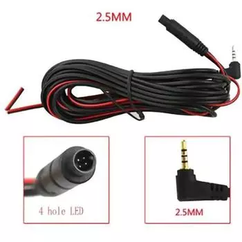 Автомобильный тахограф с одной камерой заднего вида Автомобильная 8-светодиодная камера заднего вида инфракрасная HD-камера с подсветкой перфорированное заднее изображение 5-контактный разъем