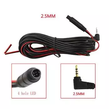 Автомобильный тахограф с одной камерой заднего вида Автомобильная камера заднего вида с 12 светодиодами инфракрасного HD-видения с подсветкой перфорированное изображение сзади 4-контактный разъем 12