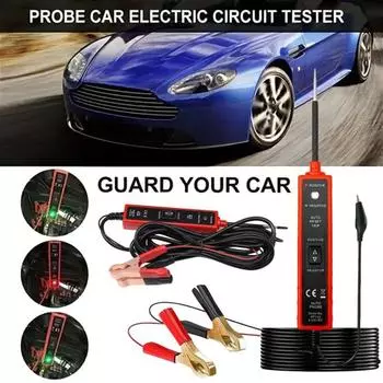 Автомобильный тестер электрической цепи, автомобильный тестер щупов силовой цепи, светодиодный испытательный щуп, искатель короткого замыкания, 6-24 В, тестер электрической системы для 1pc