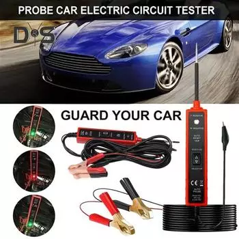 Автомобильный тестер электрической цепи, автомобильный тестер щупов силовой цепи, светодиодный испытательный щуп, искатель короткого замыкания, 6-24 В, тестер электрической системы для автомобилей 1pc