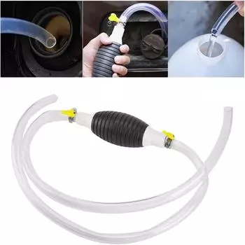 Автомобильный топливный насос для перекачки масла Автомобильный топливный насос для перекачки бензина и дизельного топлива Универсальный автомобильный насос для перекачки масла чёрный