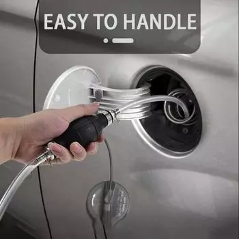 Автомобильный топливный насос комплект ручной резиновой всасывающей трубы перекачки для жидкого бензина дизельного топлива Перекачка Простые инструменты