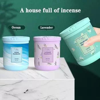 Автомобильный твердый бальзам для спальни, ароматерапии, освежитель воздуха для дома, туалета, ванной комнаты 190g-Peach