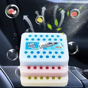 Автомобильный твердый парфюм освежитель воздуха автомобильный бальзам дезодорирующий стойкий аромат одеколон/персик/лимон автомобильная ароматерапия