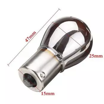 Автомобильный указатель поворота, хромированные янтарные лампочки 581 Bau15S Py21W