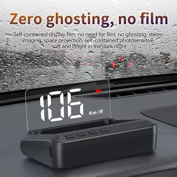 Автомобильный универсальный цифровой GPS-спидометр Hud Heads Up Display Speeding Fatigy Alert Multifunction Cars Interior Instrumentation