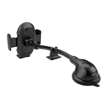 Автомобильный универсальный кронштейн для навигации мобильного телефона, металлический гравитационный зажим, устойчивый к сотрясениям, подходит для 4,7-7 дюймов чёрный