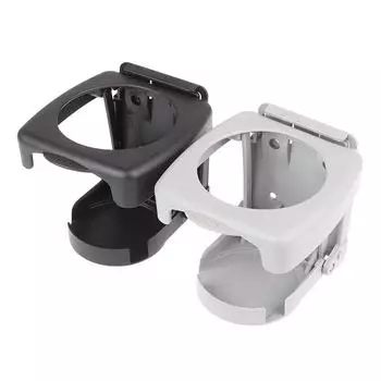 Автомобильный универсальный складной держатель для напитков подставка для стаканов и бутылок чёрный