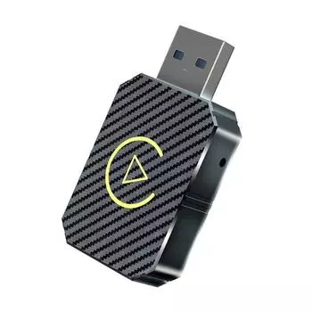 Автомобильный USB-адаптер с поддержкой Bluetooth Компактный автомобильный USB-ключ с простой настройкой Универсальный мини-USB-ключ Plug-and-Play