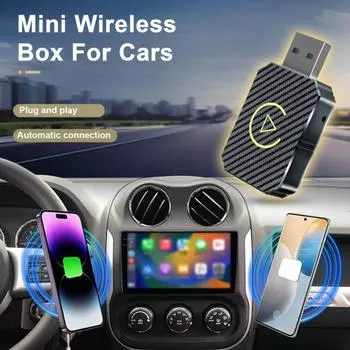 Автомобильный USB-адаптер с поддержкой Bluetooth Компактный автомобильный USB-ключ с простой настройкой Универсальный USB-ключ Plug-and-Play Мини-беспроводной блок чёрный