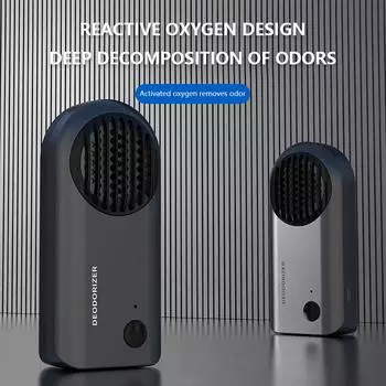 Автомобильный устранитель запаха автомобиля, домашний генератор озона, устранитель запаха, автомобильный очиститель воздуха, USB перезаряжаемый освежитель воздуха, средство для удаления сомке светло-серый