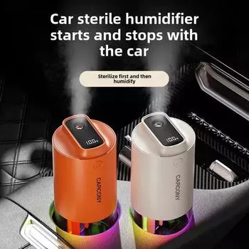 Автомобильный увлажнитель воздуха 2000 мАч со встроенным аккумулятором, беспроводной, антибактериальный, очиститель воздуха, диффузор эфирных масел для дома, высокое качество оранжевый