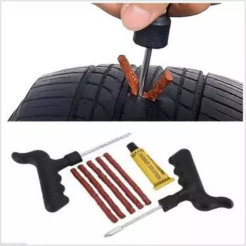 Автомобильный велосипед, автопрокол в бескамерных шинах, инструмент для быстрого ремонта, 3 полоски, универсальный чёрный