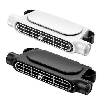 Автомобильный вентилятор с питанием от USB Удобный автомобильный USB-вентилятор Автомобильный вентилятор для подголовника с 3 скоростями Электрический вентилятор чёрный