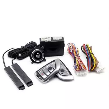 Автомобильный вход без ключа, запуск двигателя, сигнализация, кнопка, комплекты дистанционного стартера и остановки
